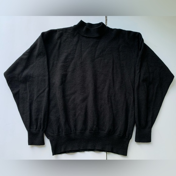 Woolmark Man’s Merino black sweater - Picture 3 of 4